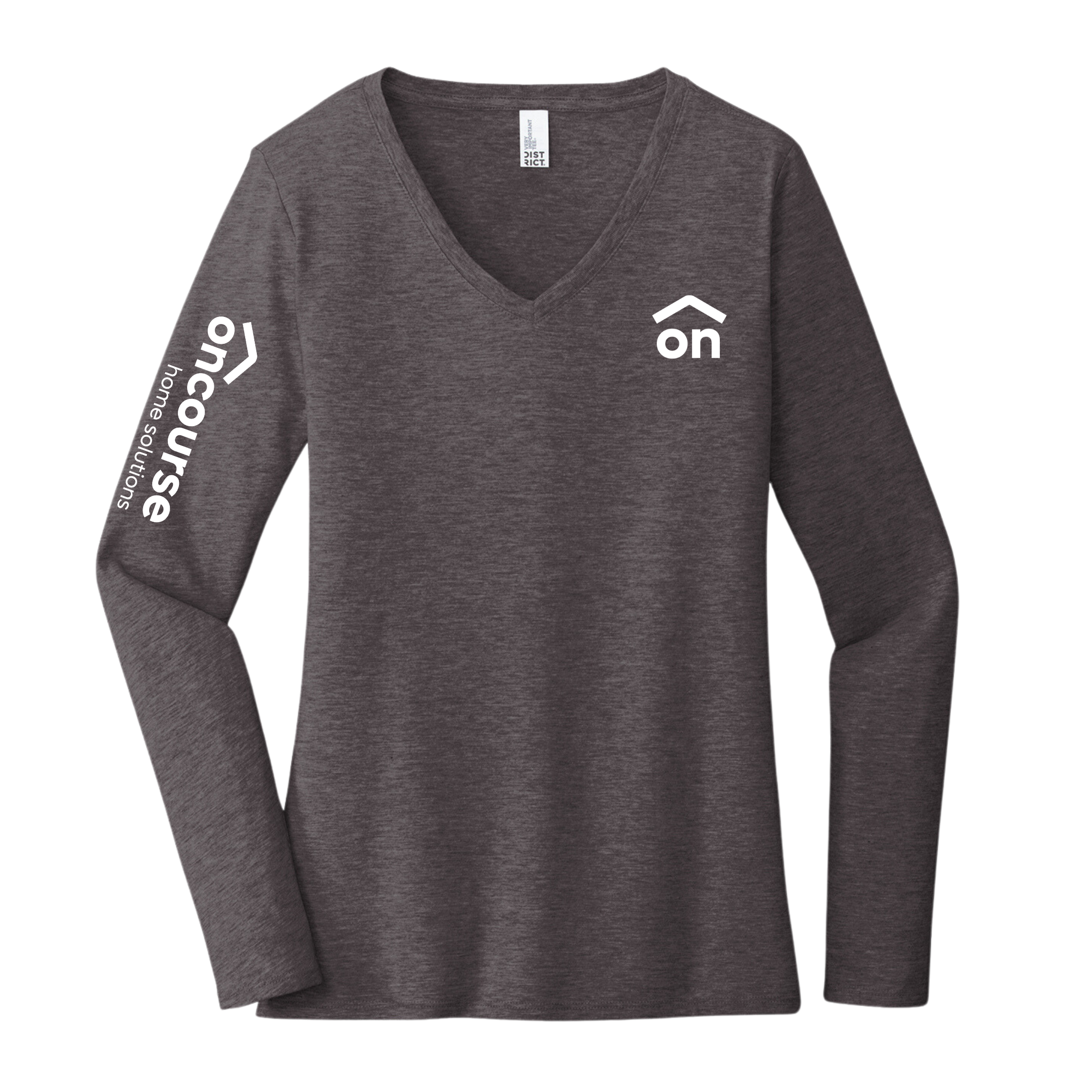 Custom Women's District Women’s Very Important Long Sleeve V-Neck Tee