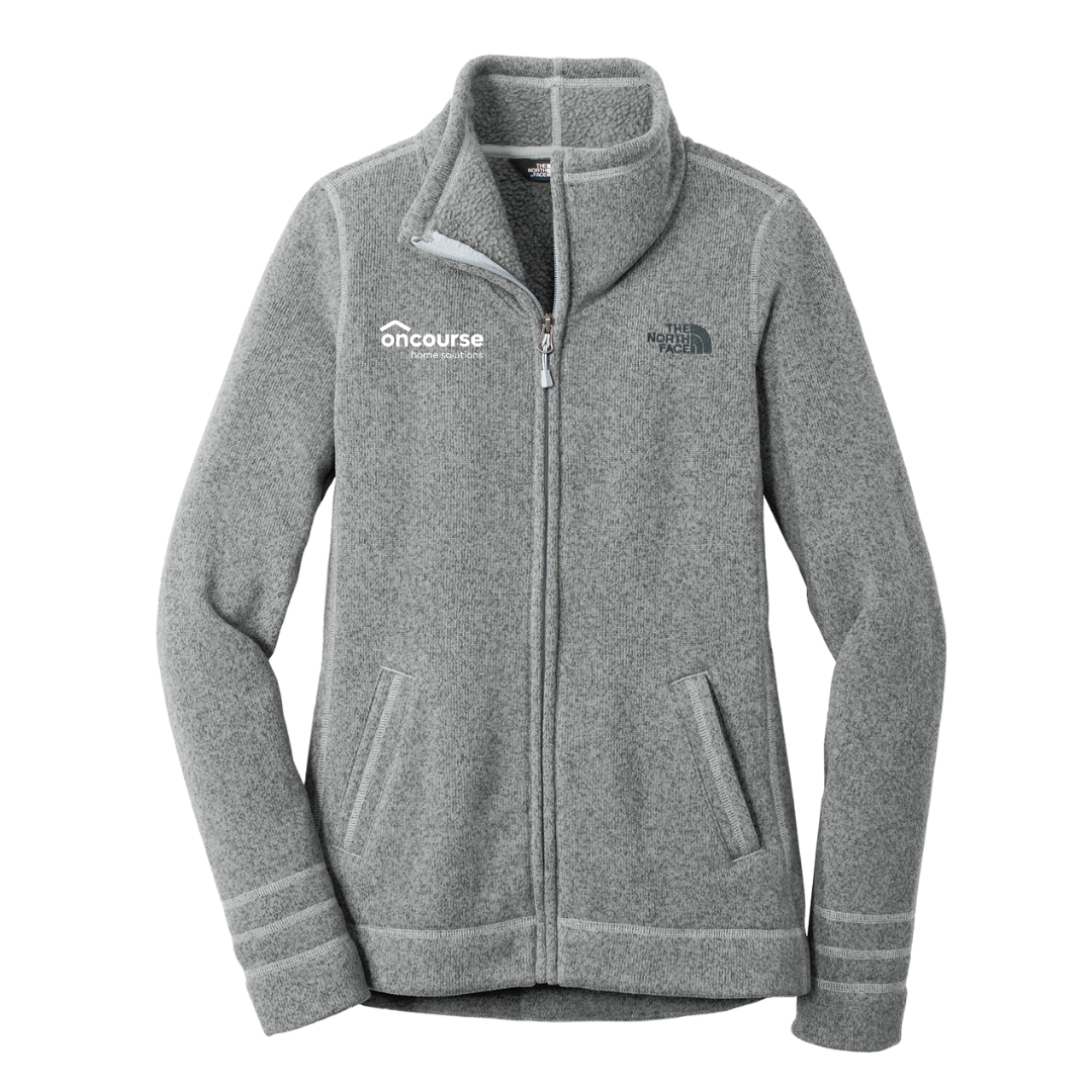 Custom Women's The North Face Sweater Fleece Jacket